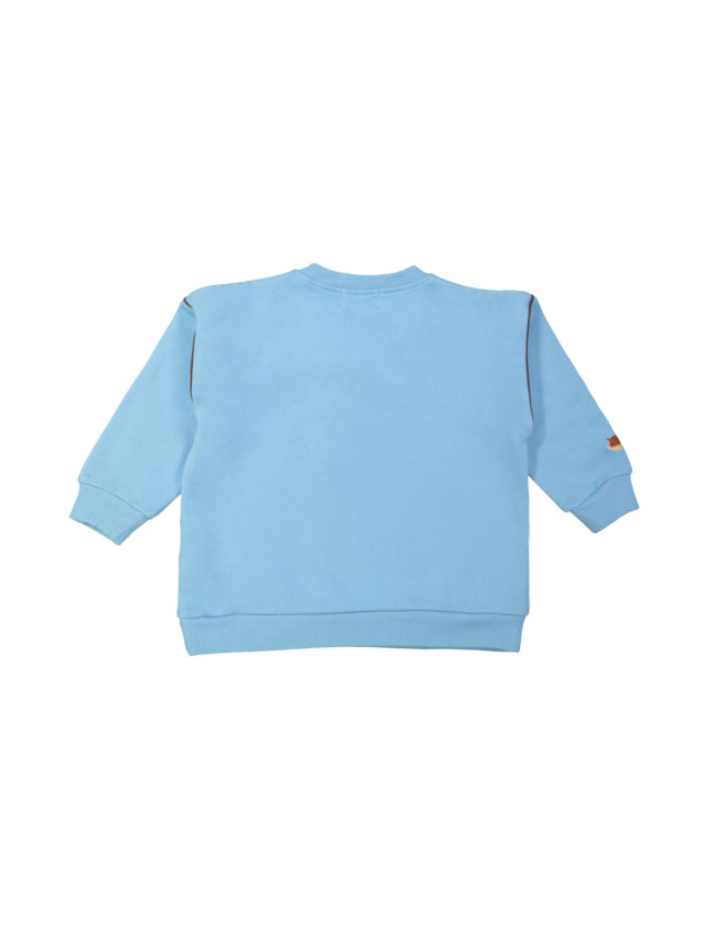 Sweater wonderful wood blauw 12m-18m
