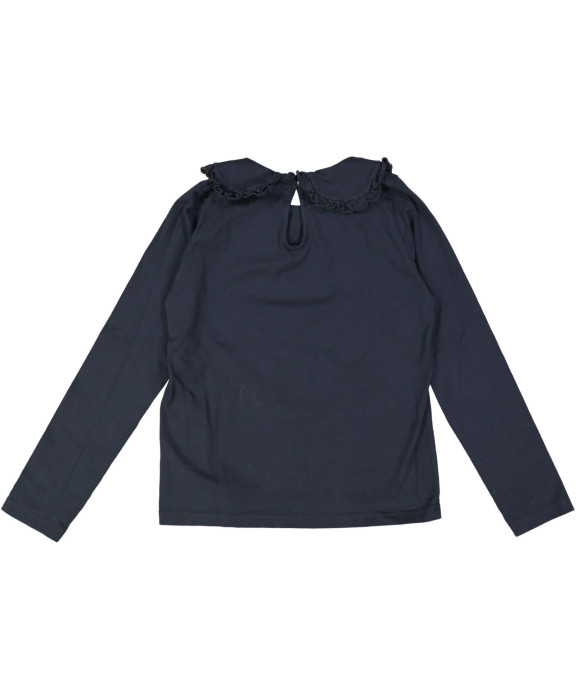 t-shirt blauw effen 10j