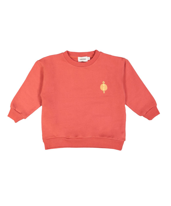 Sweater objet rouge foncé