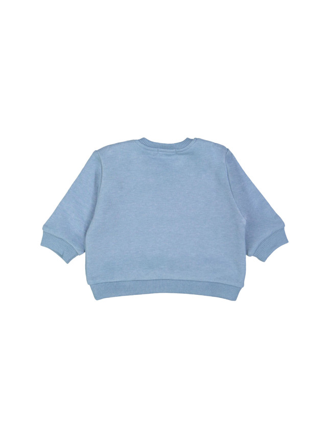 Sweater mini happy bleu clair