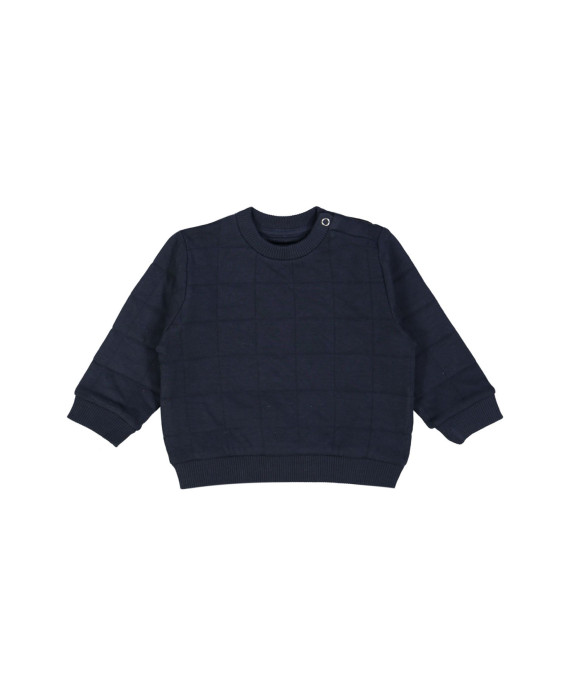 sweater mini matelassé donkerblauw
