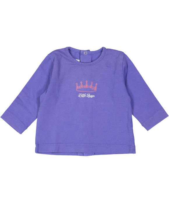 t-shirt blauw little queen 01m
