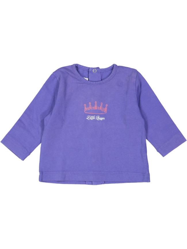 t-shirt blauw little queen 01m .