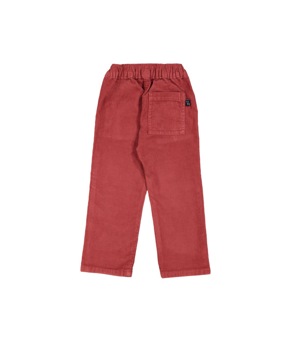 Comfy pants ribbed red