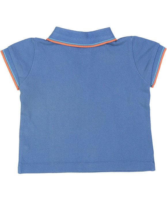 polo blauw effen 12m