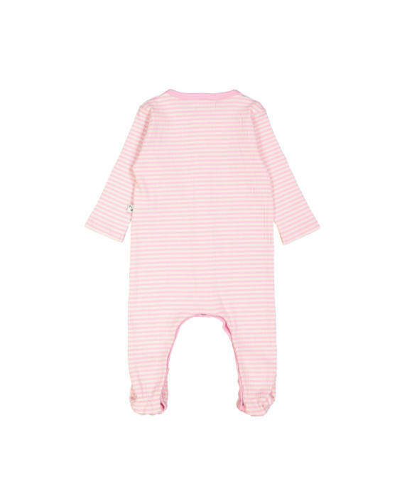 pajamas rib stripe bright pink