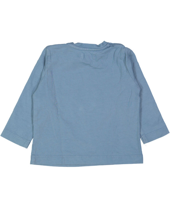 t-shirt blauw konijn 09m