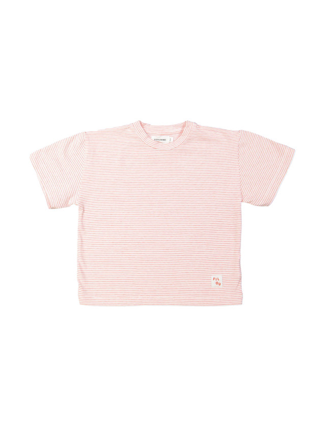 T-shirt streep rood 18m
