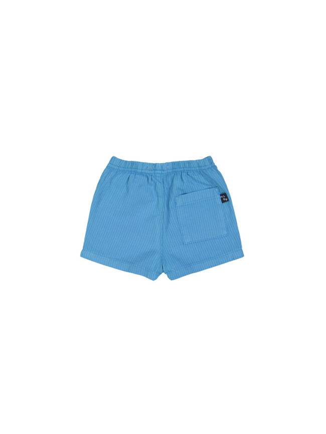 short mini rayé turquoise