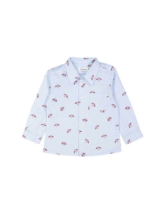 shirt italian dogs light blue