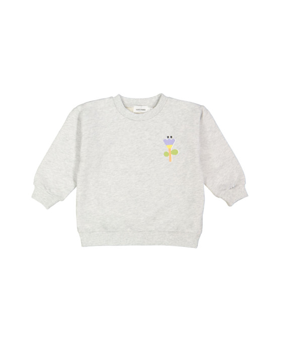 Sweater flower light gray