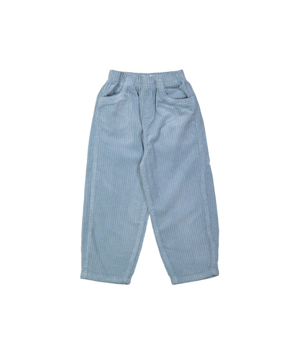 Broek brede rib lichtblauw 