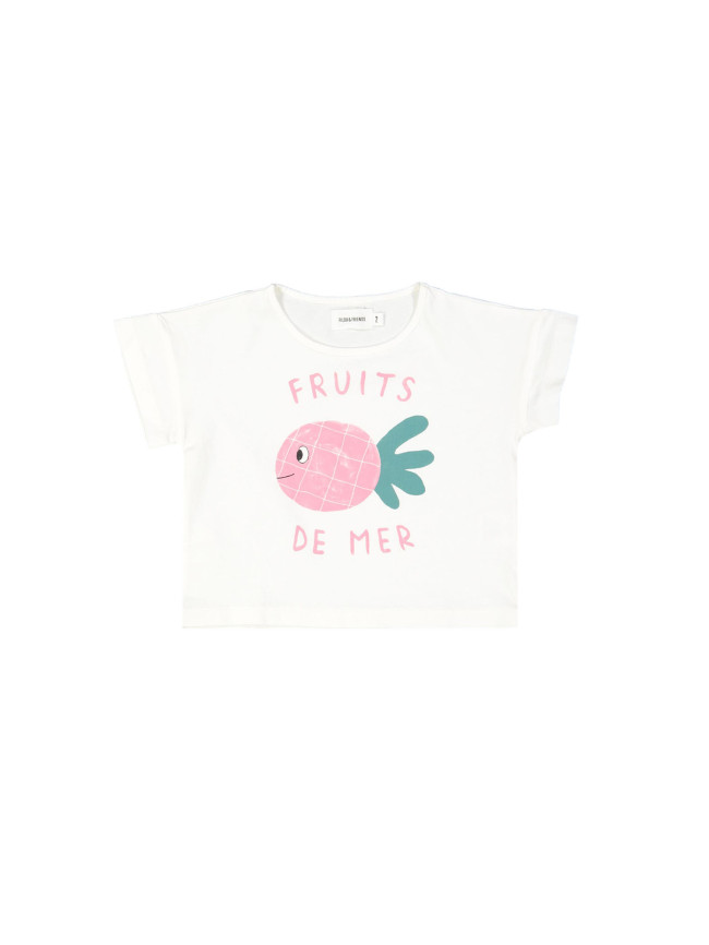 t-shirt fruits of the sea ecru