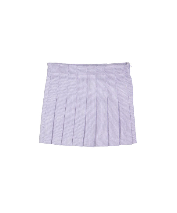 Pleated skirt ribbed lilac