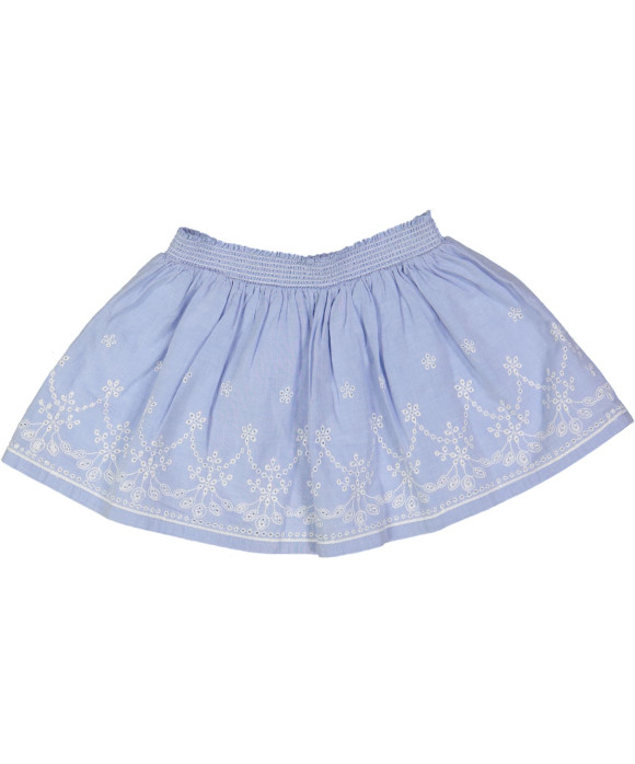 rok blauw broderie 02j