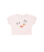 T-shirt fille rose clair