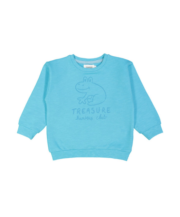 sweater treasure frog turkoois