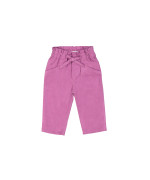 petit pantalon paperbag velours violet