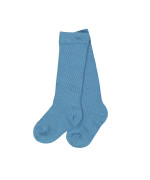 chaussettes uni vert bleu