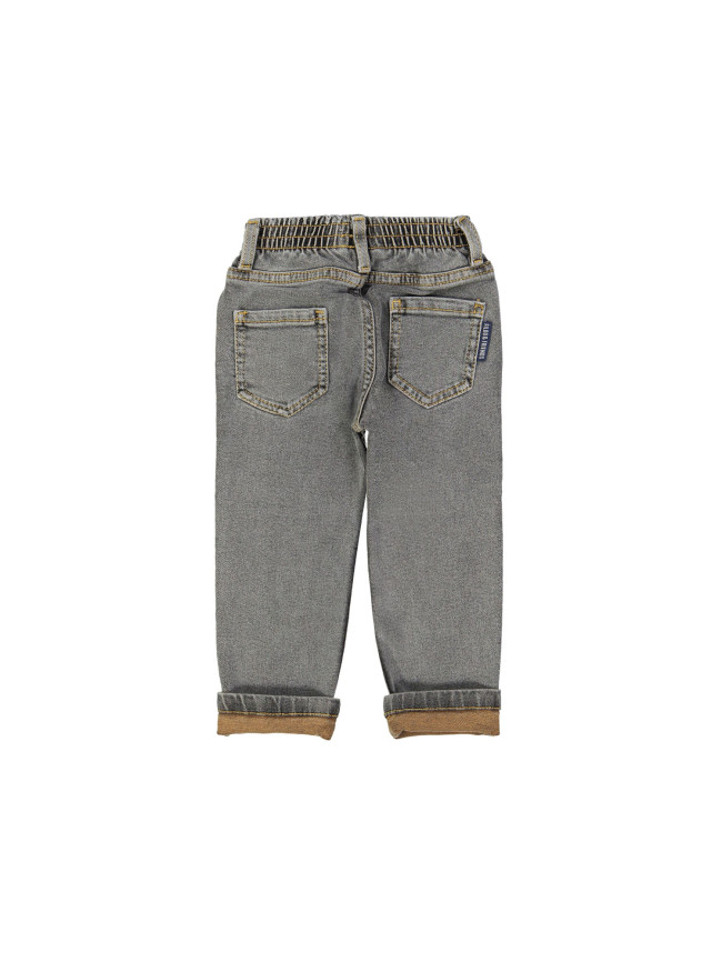 jeans regular élastique gris