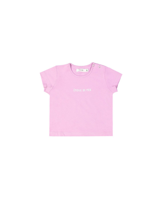 t-shirt mini étoile de mer roze