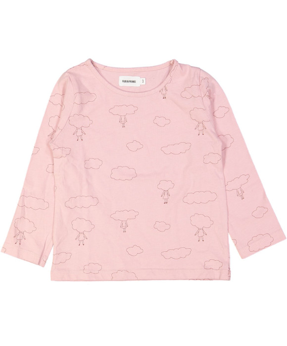 t-shirt roze wolken 03j