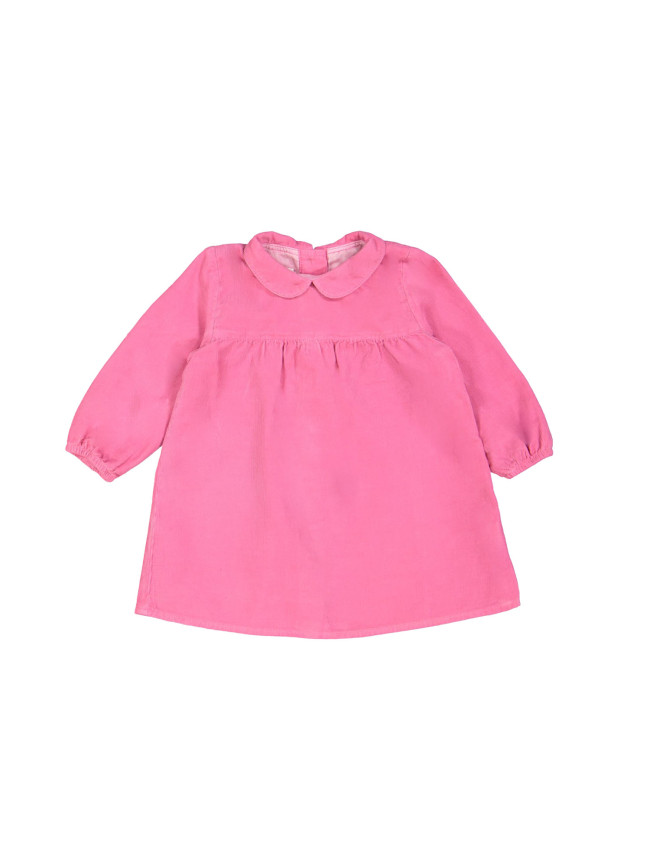 Robe mini côtelé rose vif