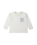 T-shirt monkey lichtblauw 12m-18m