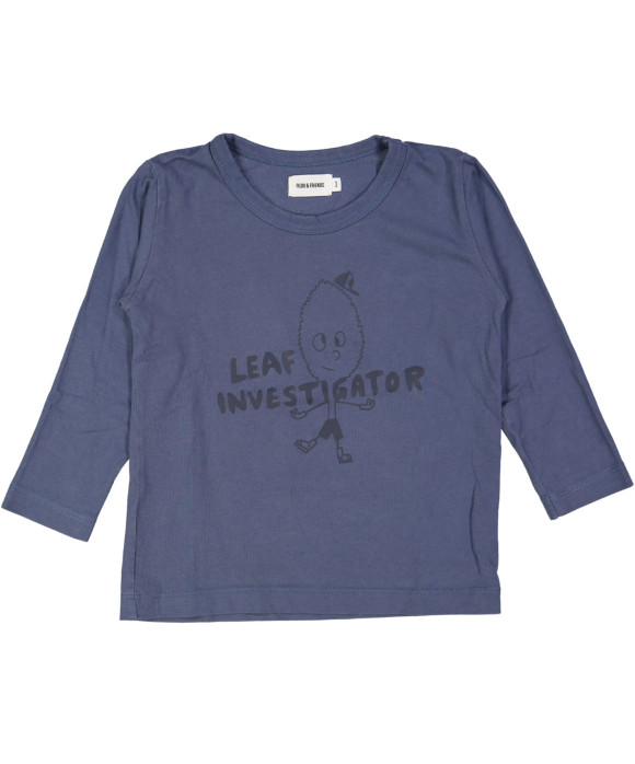 t-shirt blauw leaf investigator 03j
