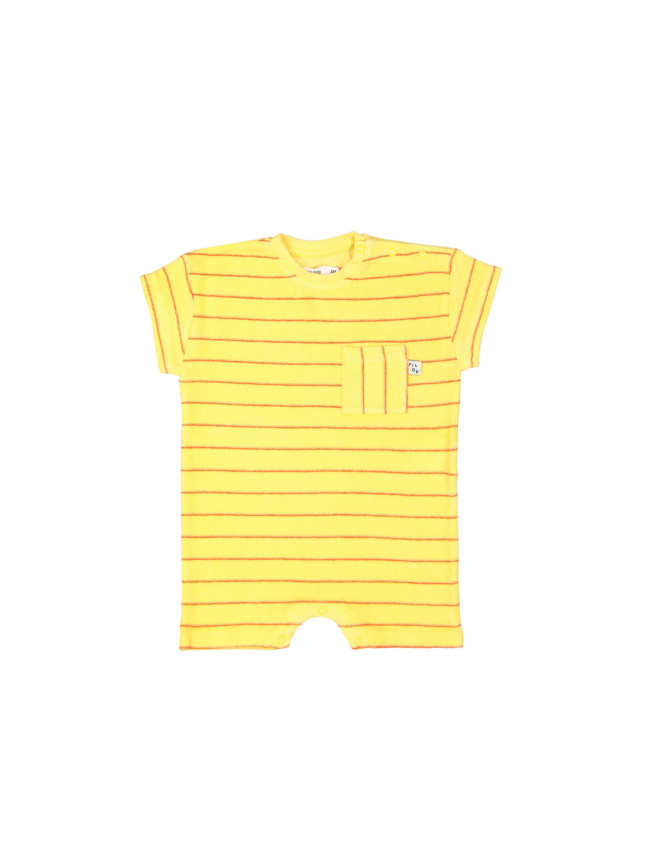 playsuit sponge stripe yellow