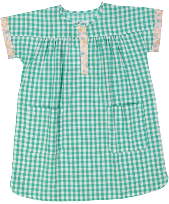 kleedje groen geruit 04j