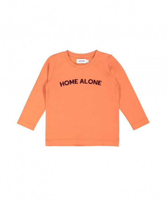 T-shirt home alone oranje