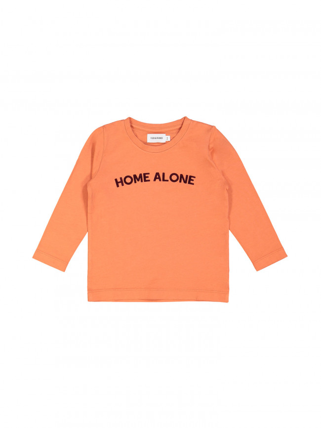 T-shirt home alone oranje 04j