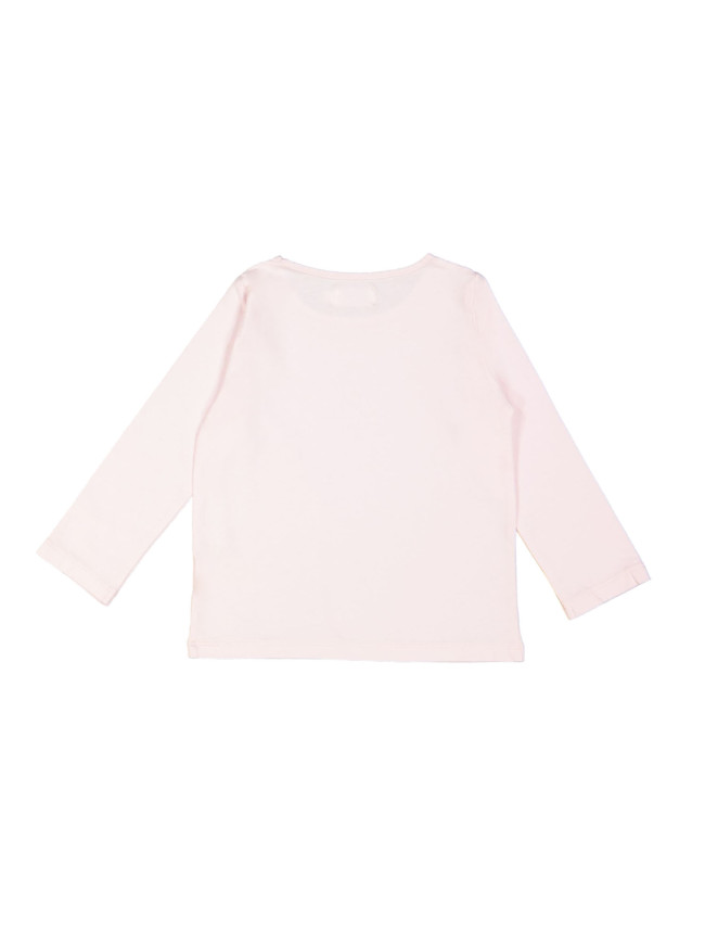 t-shirt bisou rose clair