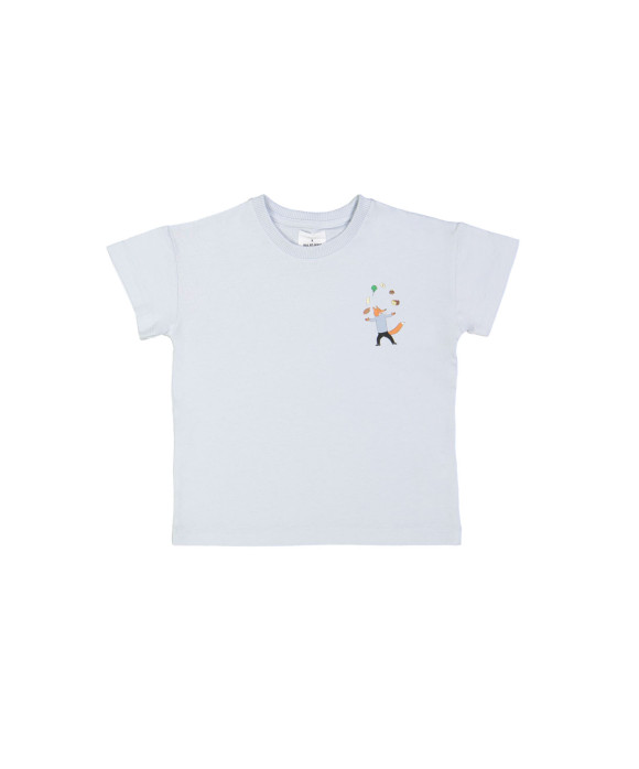 T-shirt jongleur lichtblauw