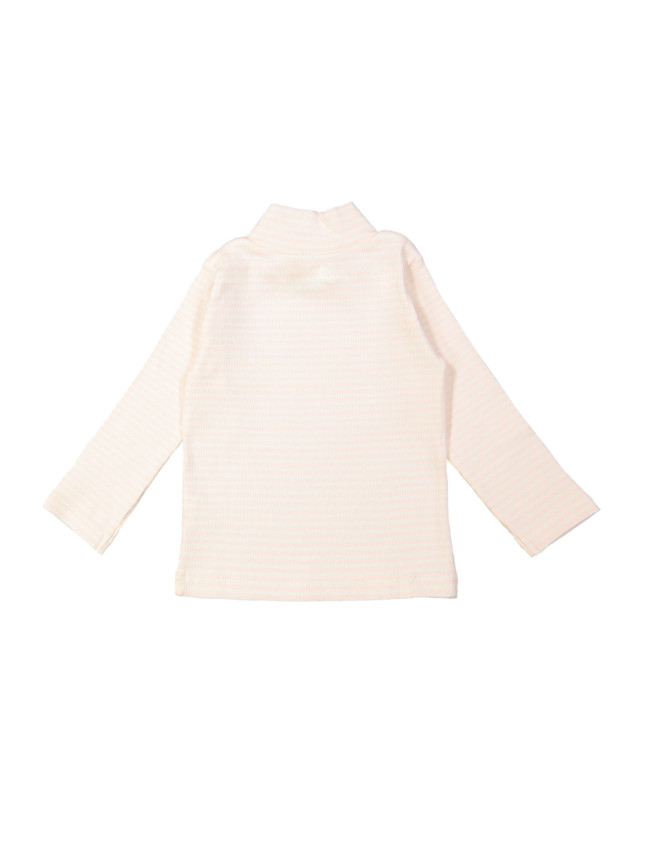 Souspull rib streep lichtroze 12m