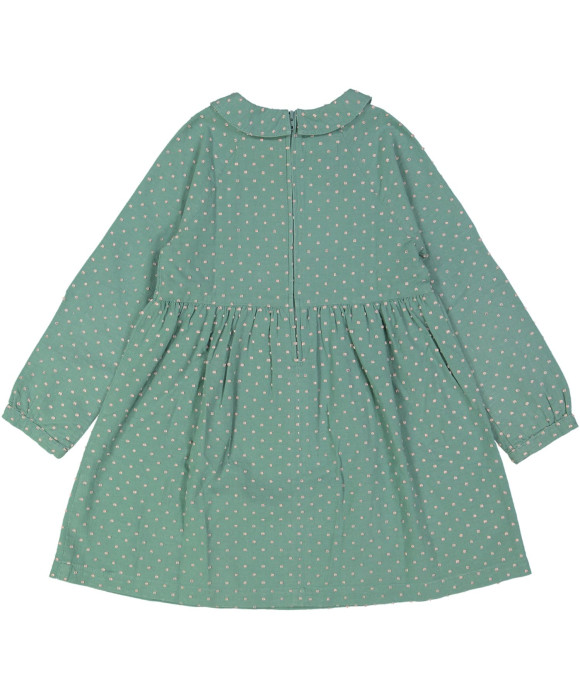 kleedje groen bolletjes 04j