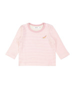 t-shirt mini streep unicorn roze 12m