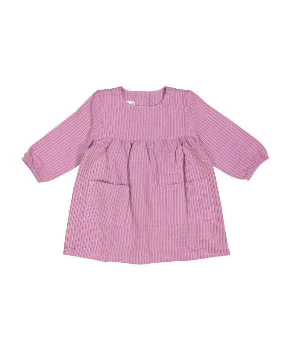 jurk mini streep roze
