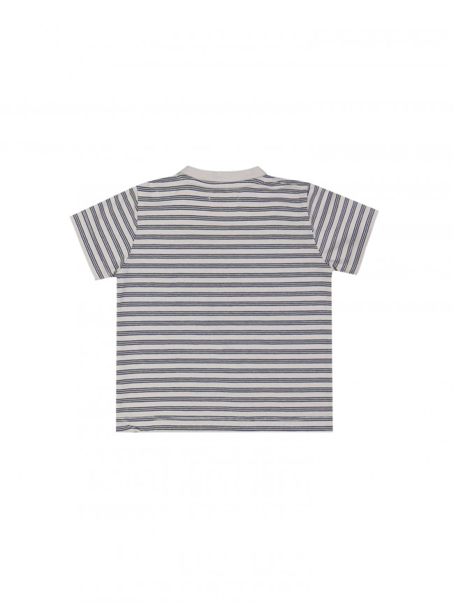 T-shirt mini ghostdog striped blauwgrijs 06m