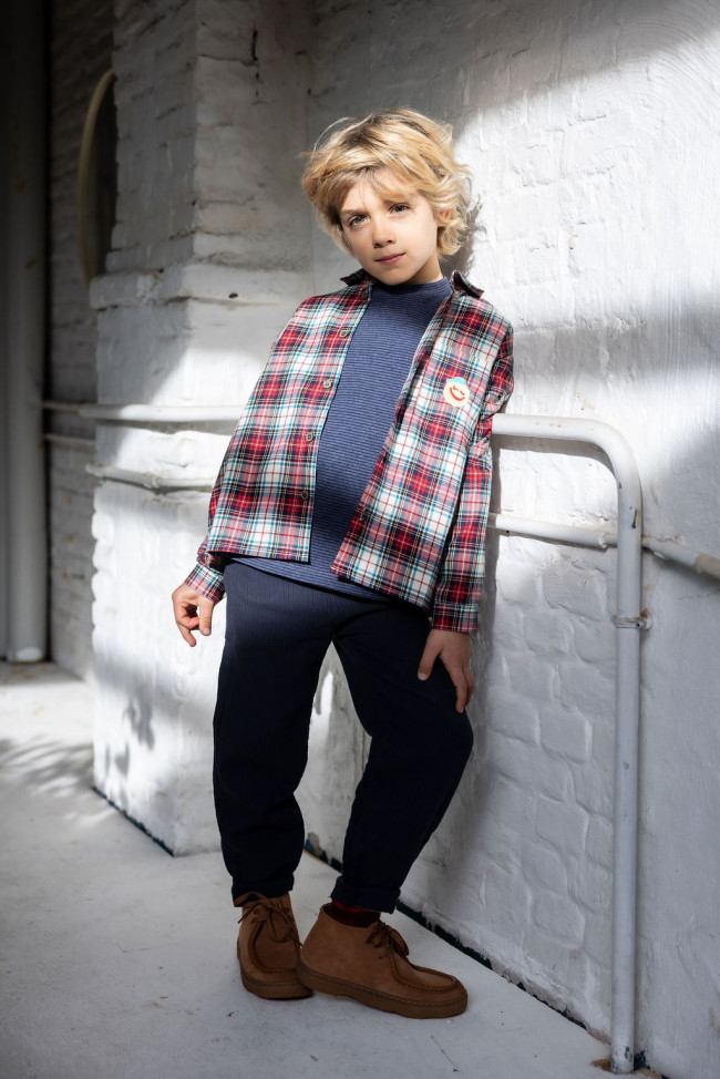 Pants stripes dark blue