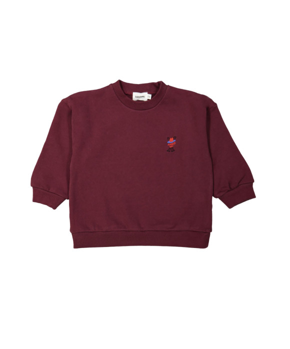 Sweater hands up bordeaux 