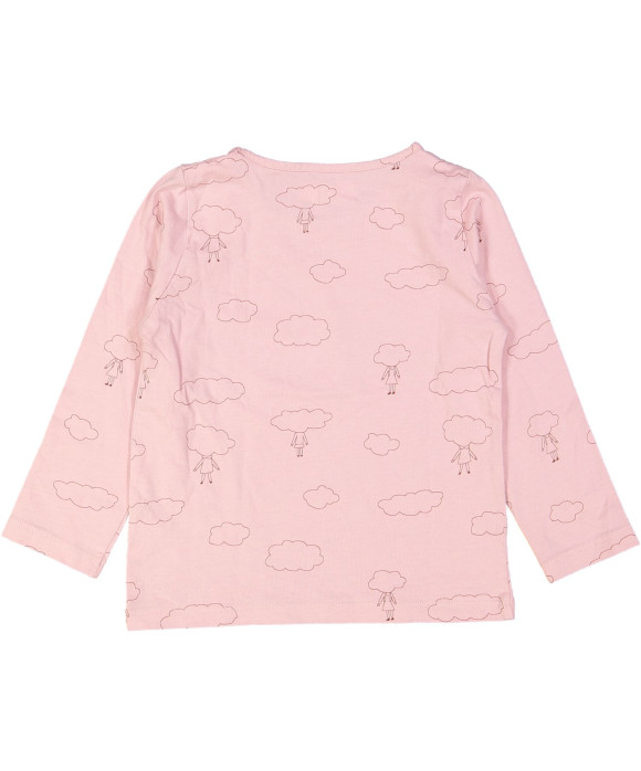 t-shirt roze wolken 03j