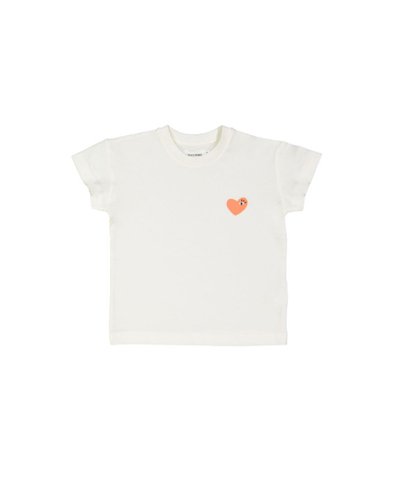 T-shirt heart eye ecru