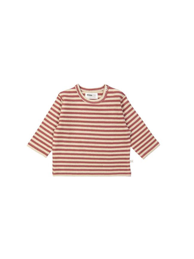 T-shirt streep bordeaux 00m