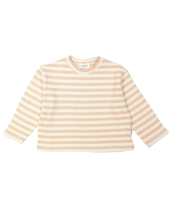 Sweater rayé rose