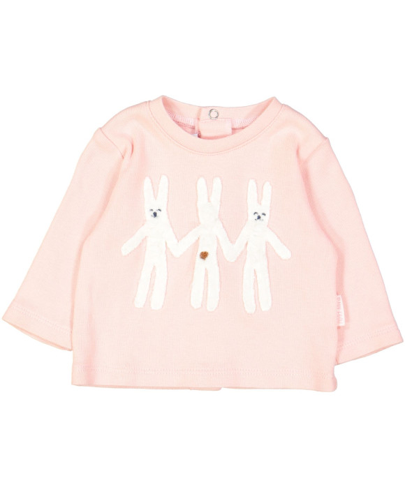 t-shirt roze konijnen 00m