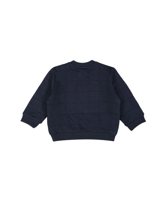 sweater mini matelassé donkerblauw