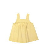 Robe côtelée jaune