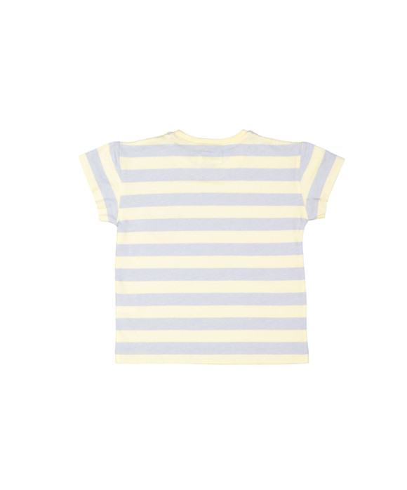 T-shirt rayée bleu